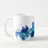 Bonn Germany Skyline Blue Koffiemok (Links)
