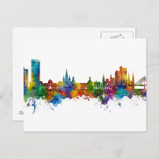 Bonn Germany Skyline Briefkaart (Voorkant / Achterkant)