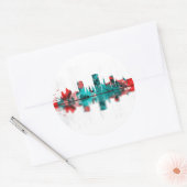 Bonn Germany Skyline Ronde Sticker (Envelop)