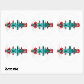 Bonn Germany Skyline Ronde Sticker (Vel)