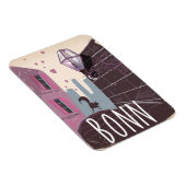 Bonn Germany -stijlreisposter Magneet (Rechterzijde)