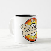 Bonn  logo tweekleurige koffiemok (Voorkant links)