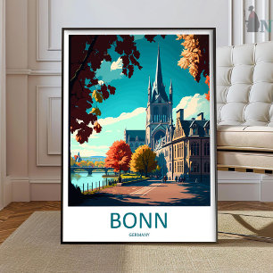 Bonn Reisprint Muurkunst Bonn Wanddecoratie Thuis Poster