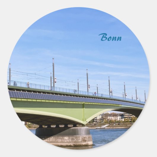Bonn Ronde Sticker (Voorkant)