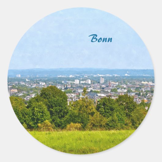 Bonn Ronde Sticker (Voorkant)