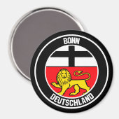 Bonn Round Emblem Magneet (Voorkant / Achterkant)
