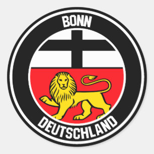 Bonn Round Emblem Ronde Sticker