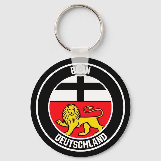 Bonn Round Emblem Sleutelhanger (Voorkant)