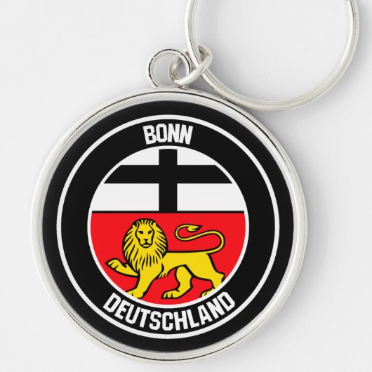 Bonn Round Emblem Sleutelhanger (Voorkant)