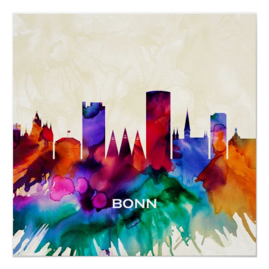 Bonn Skyline Perfect Poster (Voorkant)