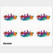 Bonn Skyline Ronde Sticker (Vel)
