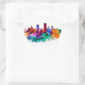 Bonn Skyline Ronde Sticker (Tas)