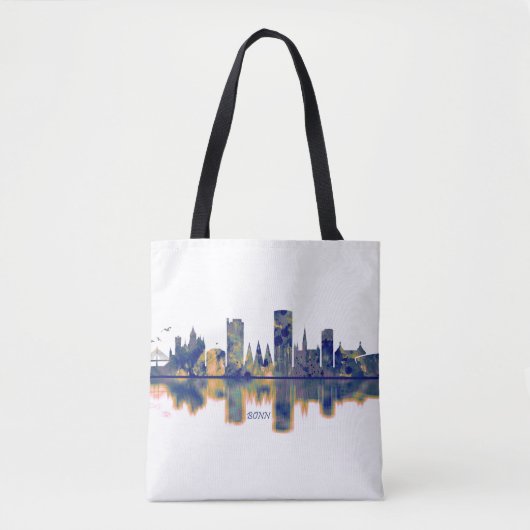 Bonn Skyline Tote Bag (Voorkant)