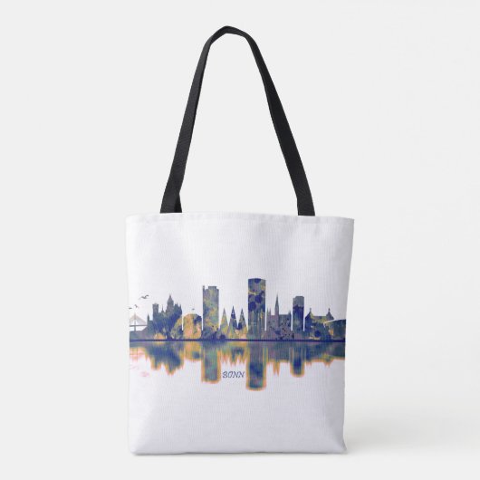 Bonn Skyline Tote Bag (Achterkant)