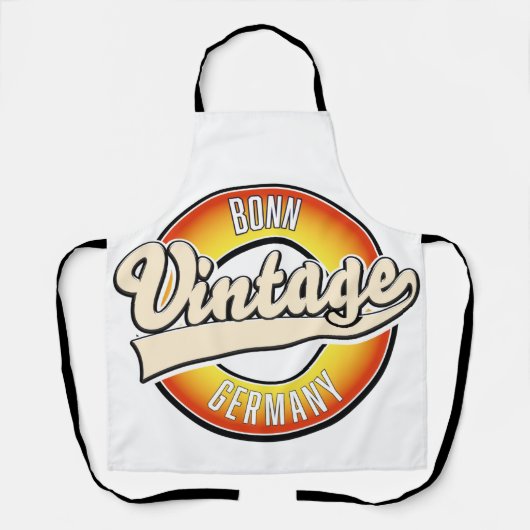 Bonn stijl logo T-Shirt Label Sleutelhanger Schort (Voorkant)