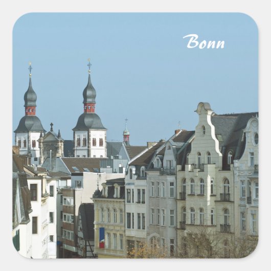 Bonn Vierkante Sticker (Voorkant)