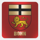 Bonn Vierkante Sticker (Voorkant)