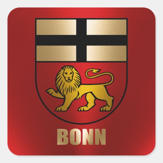 Bonn Vierkante Sticker (Voorkant)