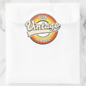Bonn vintage stijl logo ronde sticker (Tas)