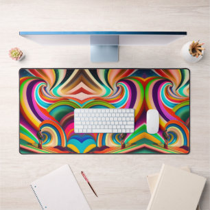 Bonnaroo Abstract Art Desk Mat – Vibrant Festival