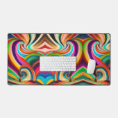Bonnaroo Abstract Art Desk Mat – Vibrant Festival (Keyboard & Muis)