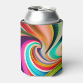 Bonnaroo abstracte kunst blikjeskoeler (Blikje Voorkant)