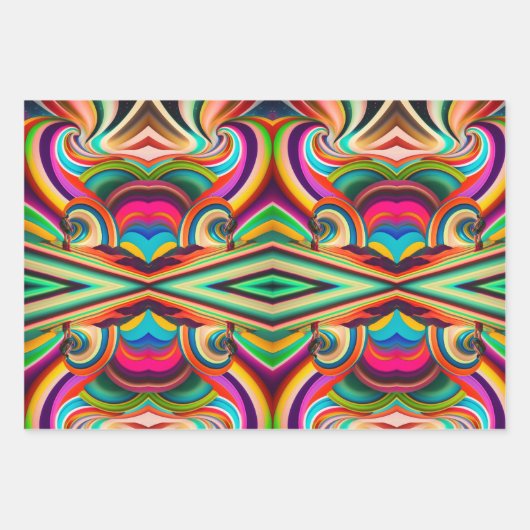 Bonnaroo abstracte kunst inpakpapier vel (Voorkant 2)