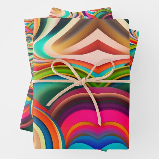 Bonnaroo abstracte kunst inpakpapier vel (In situ)