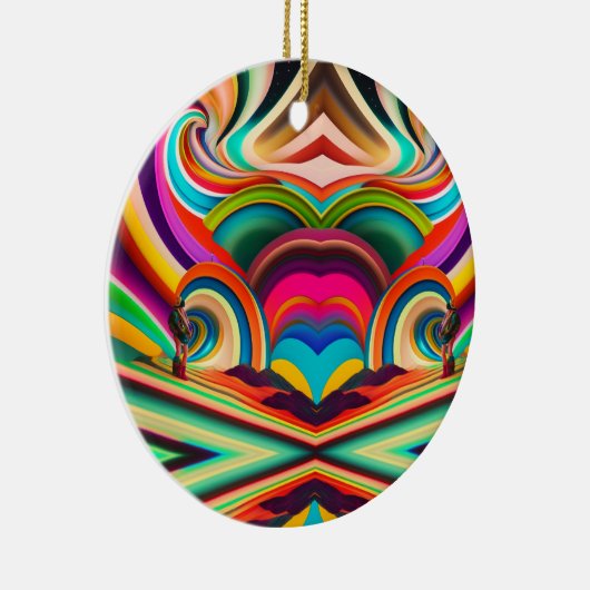 Bonnaroo abstracte kunst keramisch ornament (Rechts)