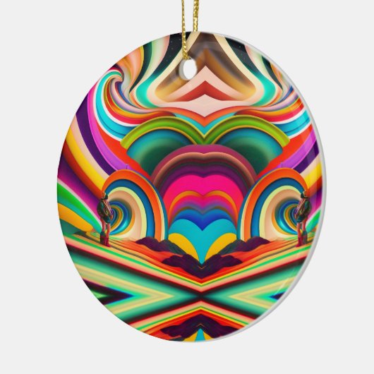 Bonnaroo abstracte kunst keramisch ornament (Links)