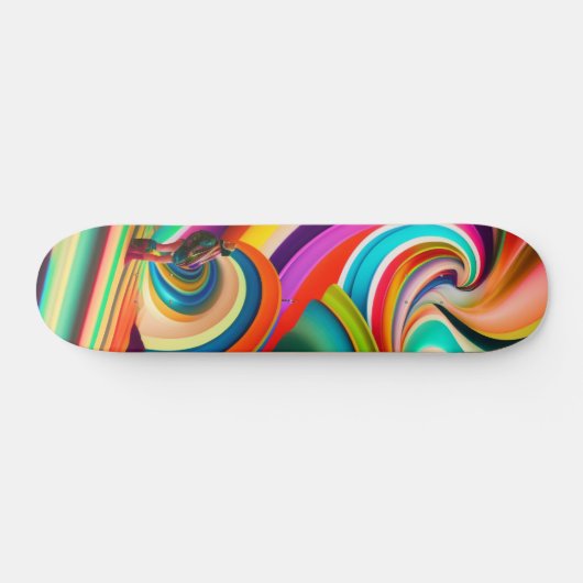 Bonnaroo abstracte kunst persoonlijk skateboard (Horizontaal)