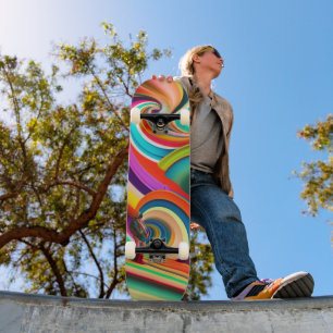 Bonnaroo abstracte kunst persoonlijk skateboard