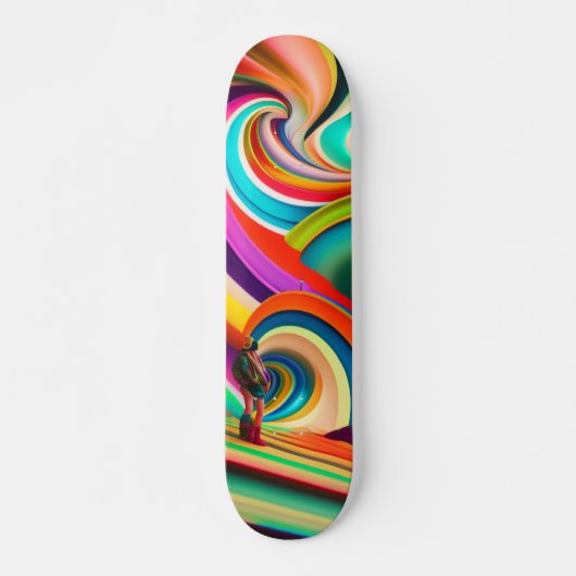 Bonnaroo abstracte kunst persoonlijk skateboard (Voorkant)
