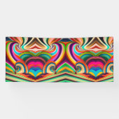 Bonnaroo abstracte kunst spandoek (Horizontaal)