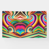 Bonnaroo abstracte kunst spandoek (Horizontaal)