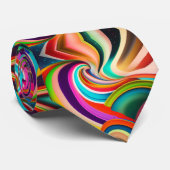 Bonnaroo abstracte kunst stropdas (Opgerold)