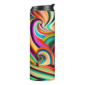 Bonnaroo abstracte kunst thermosbeker (Gedraaid links)