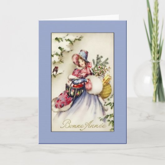 Bonne Anne Vakantie Groeten Feestdagen Kaart (Voorkant)