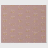 Bonne Année 2026 Elegant Wrapping Paper Cadeaupapier (Vlak)