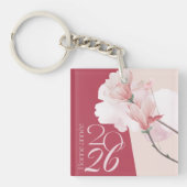 Bonne Année 2026 Floral Keychain (voorkant)
