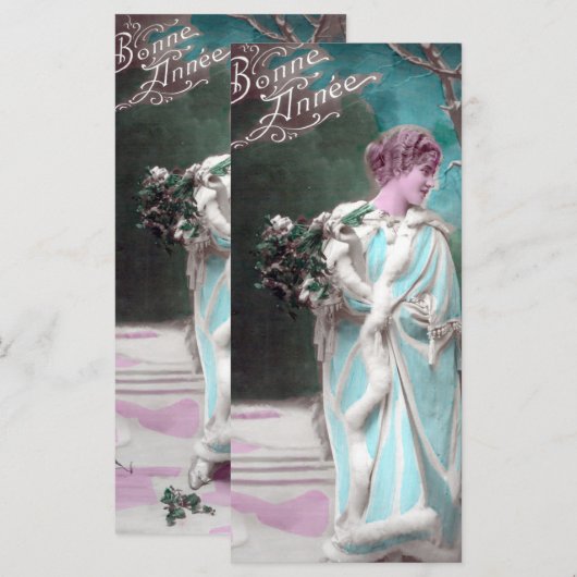 Bonne Annee Bladwijzer Menu (Voorkant / Achterkant)