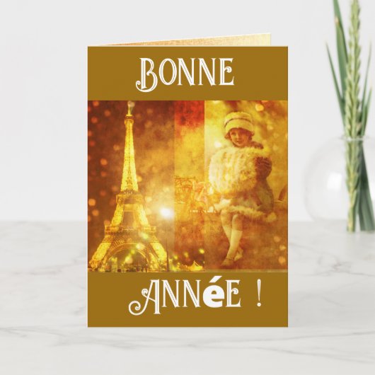 Bonne année de Paris Kaart (Voorkant)