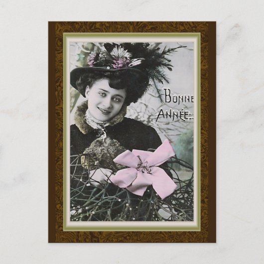 "Bonne Annee"  Franse nieuwjaarskaart Feestdagenkaart (Voorkant)