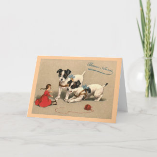 "Bonne Annee" het Vintage Frans Feestdagen Kaart