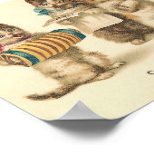 Bonne Annee katten Poster (Hoek)