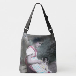 Bonne Année  meisje met pop Crossbody Tas