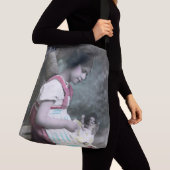 Bonne Année  meisje met pop Crossbody Tas (Dichtbij)