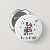 Bonne Annee Ronde Button 5,7 Cm (Voorkant /achterkant)