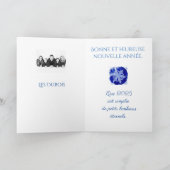 Bonne Annee - sneeuwvlok - 2025 Vakantie Kaart (Binnen)