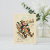 "Bonne et heureuse Anne" Nieuwjaarskaart Feestdagenkaart (Staand voorkant)